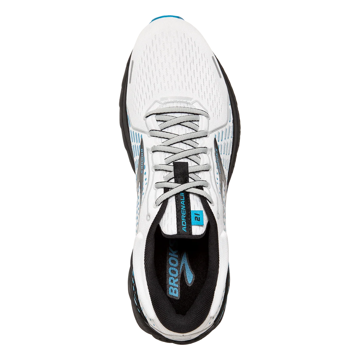 Brooks Adrenaline GTS 21 - White - Grey - Atomic Blue