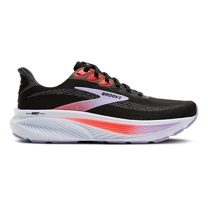 Brooks Ghost 17 Black - Purple - Coral