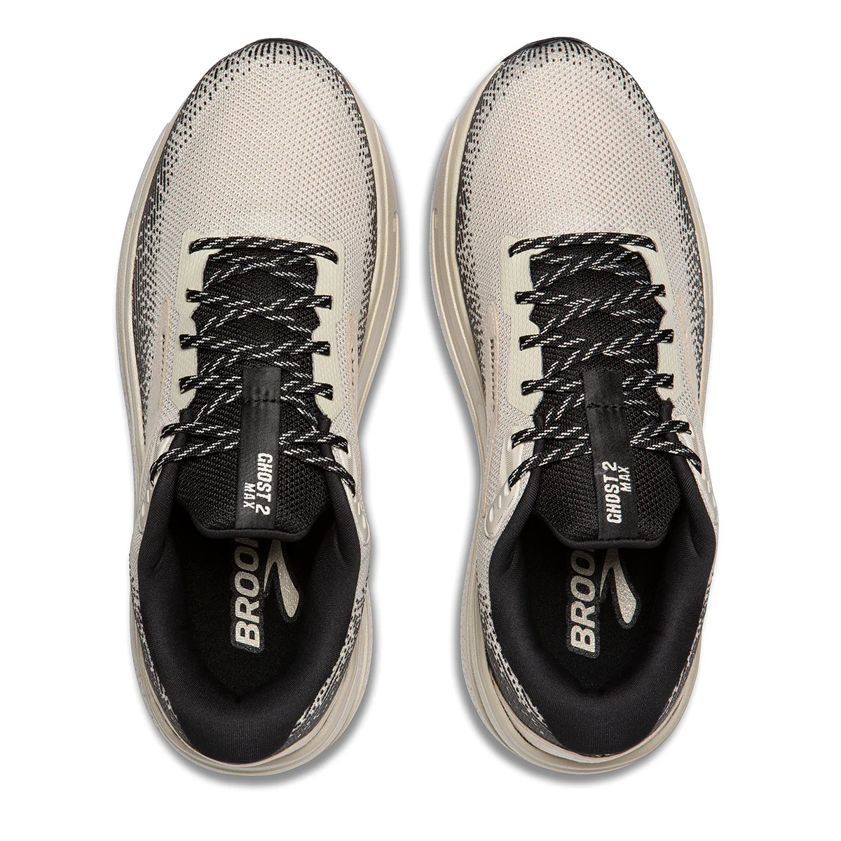 Brooks Ghost Max 2 - Pelican - Pelican - Black