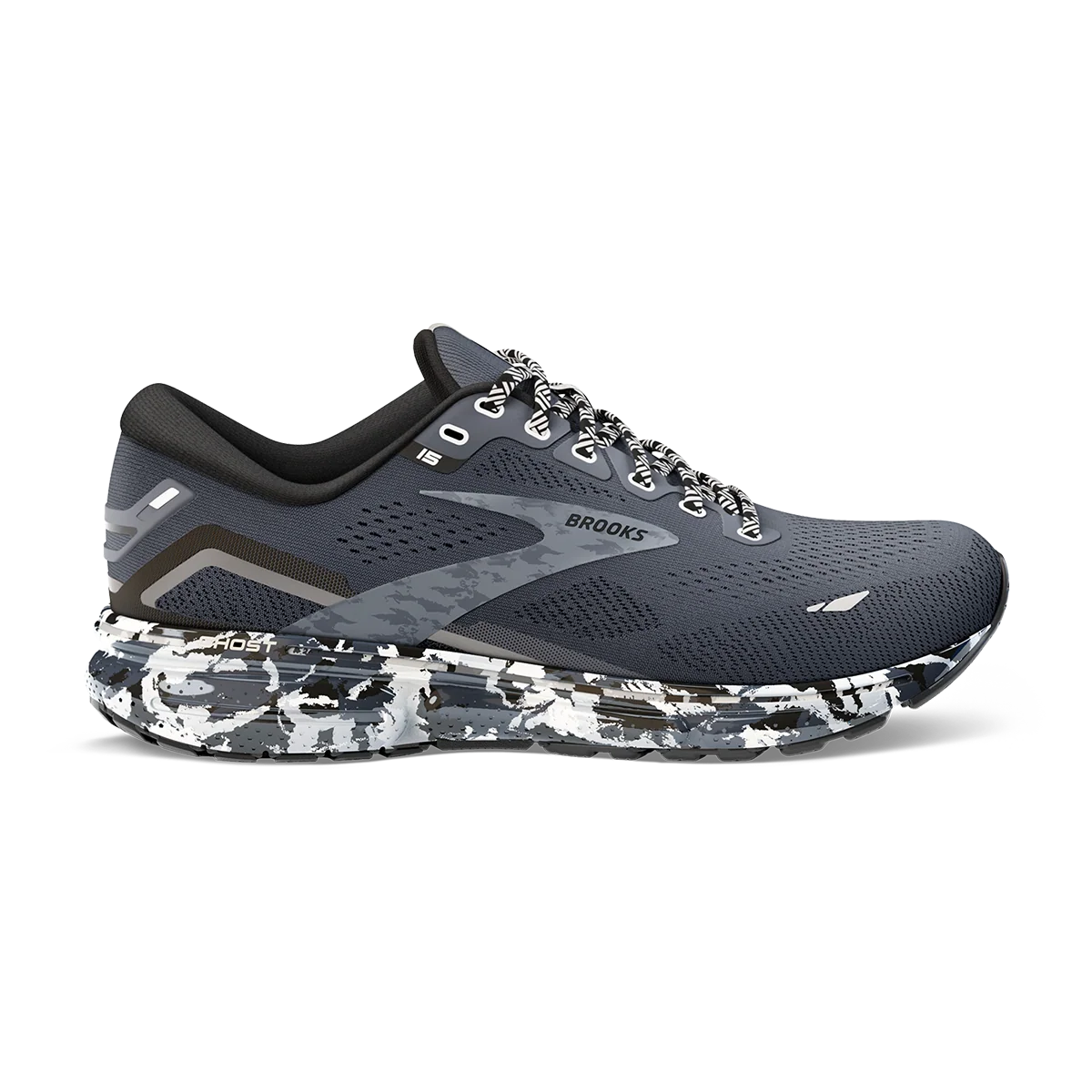 Brooks Ghost 15 - Ebony - Black - Oyster