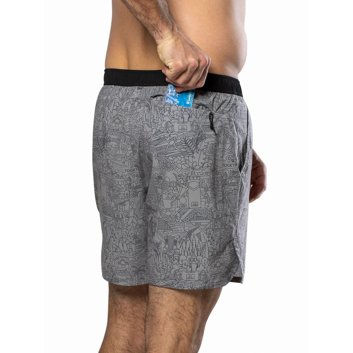 Nathan Printed Essential 7" Short