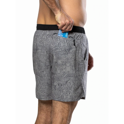 Nathan Printed Essential 7" Short