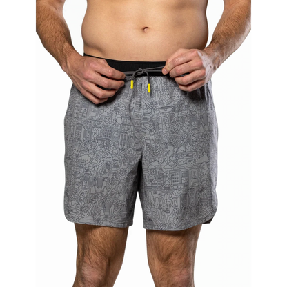 Nathan Printed Essential 7" Short