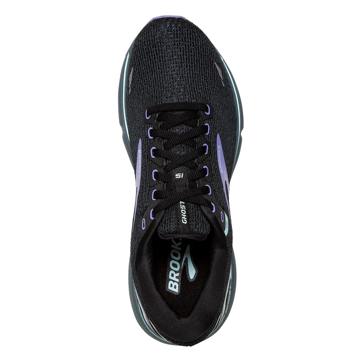 Brooks Ghost 15 - Black - Jacaranda - Salt