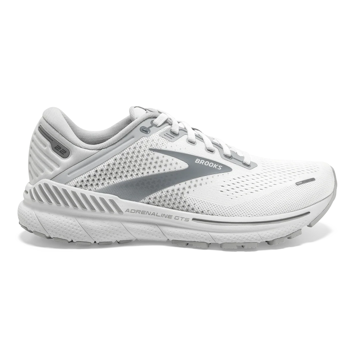 Brooks Adrenaline GTS 22 - White - Oyster - Primer Grey