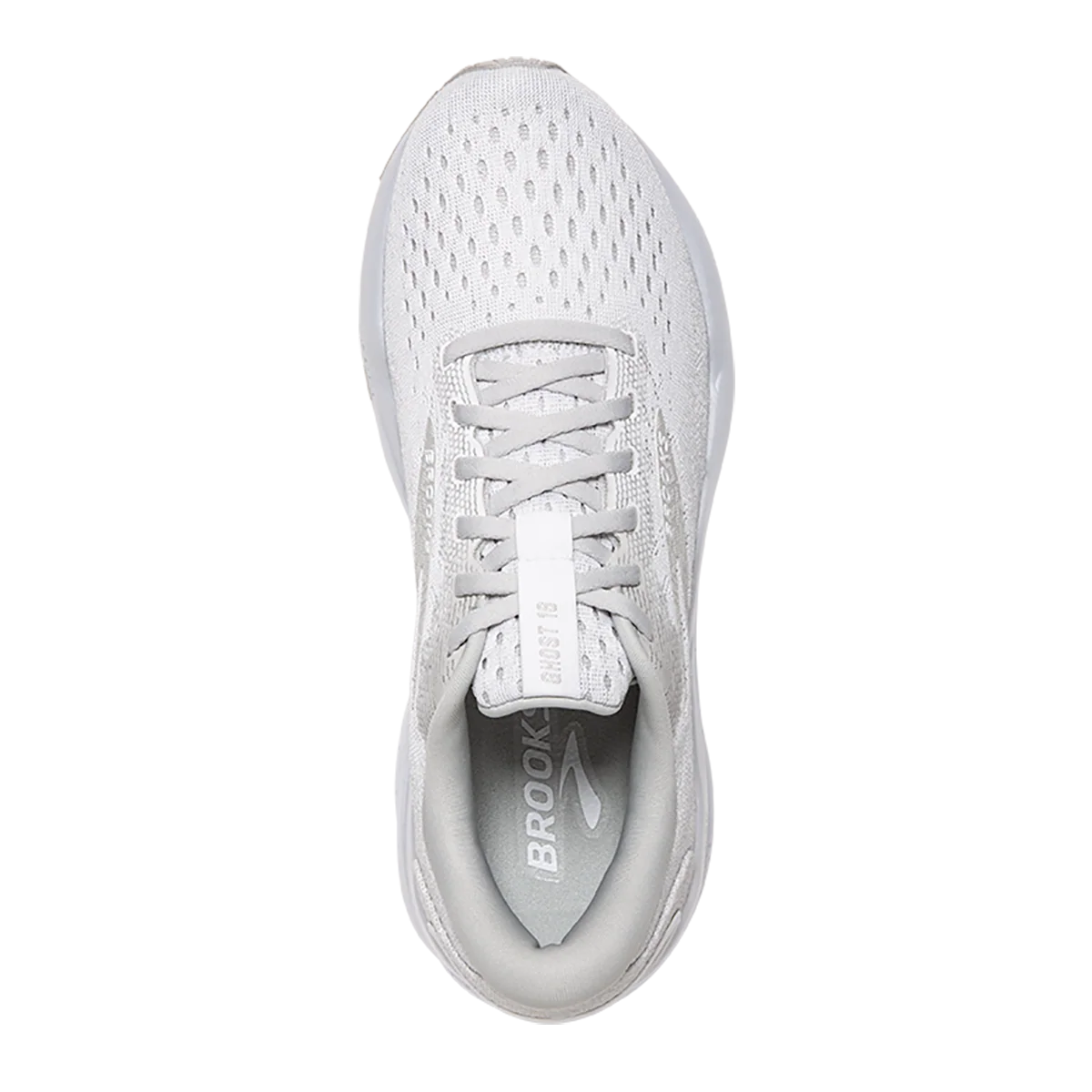 Brooks Ghost 16 - White - White - Grey