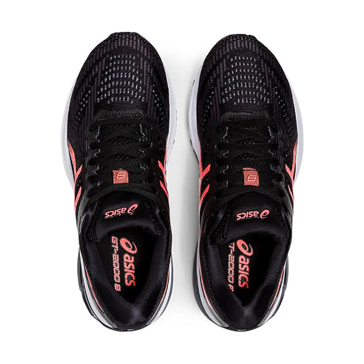Asics GT 2000 8 - Black - Sunrise Red