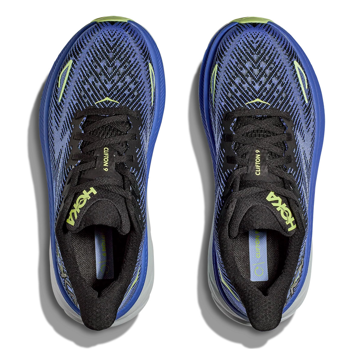 Hoka Clifton 9 - Black - Stellar Blue