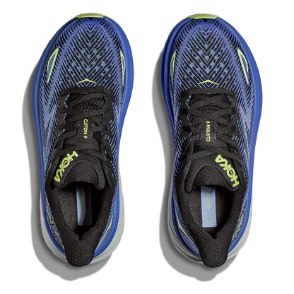 Hoka Clifton 9 - Black - Stellar Blue
