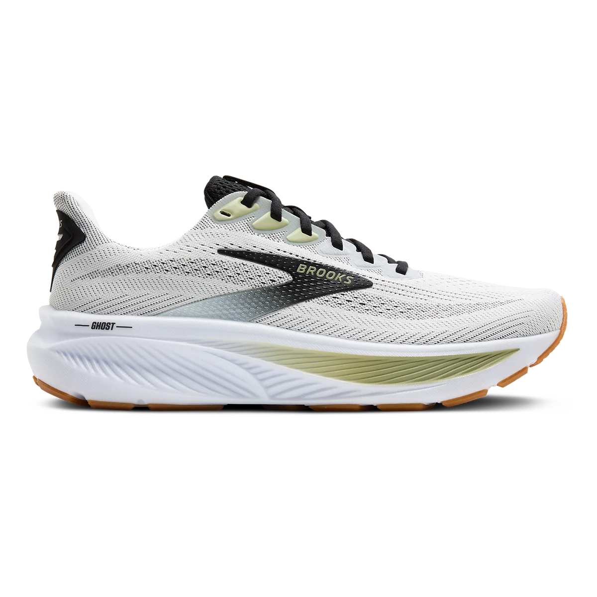Brooks Ghost 17 White - Black - Tea