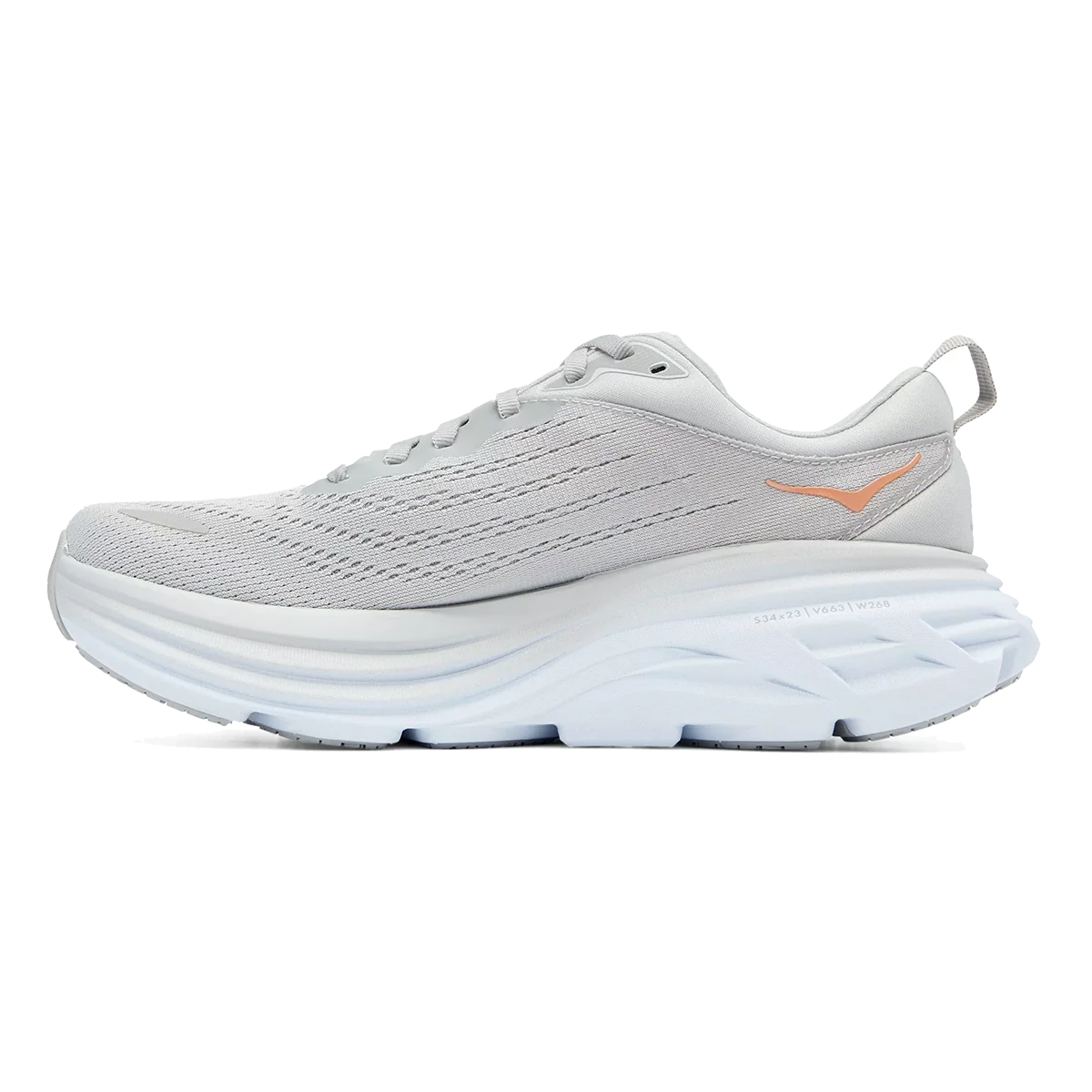 Hoka Bondi 8 - Harbor Mist - Lunar Rock