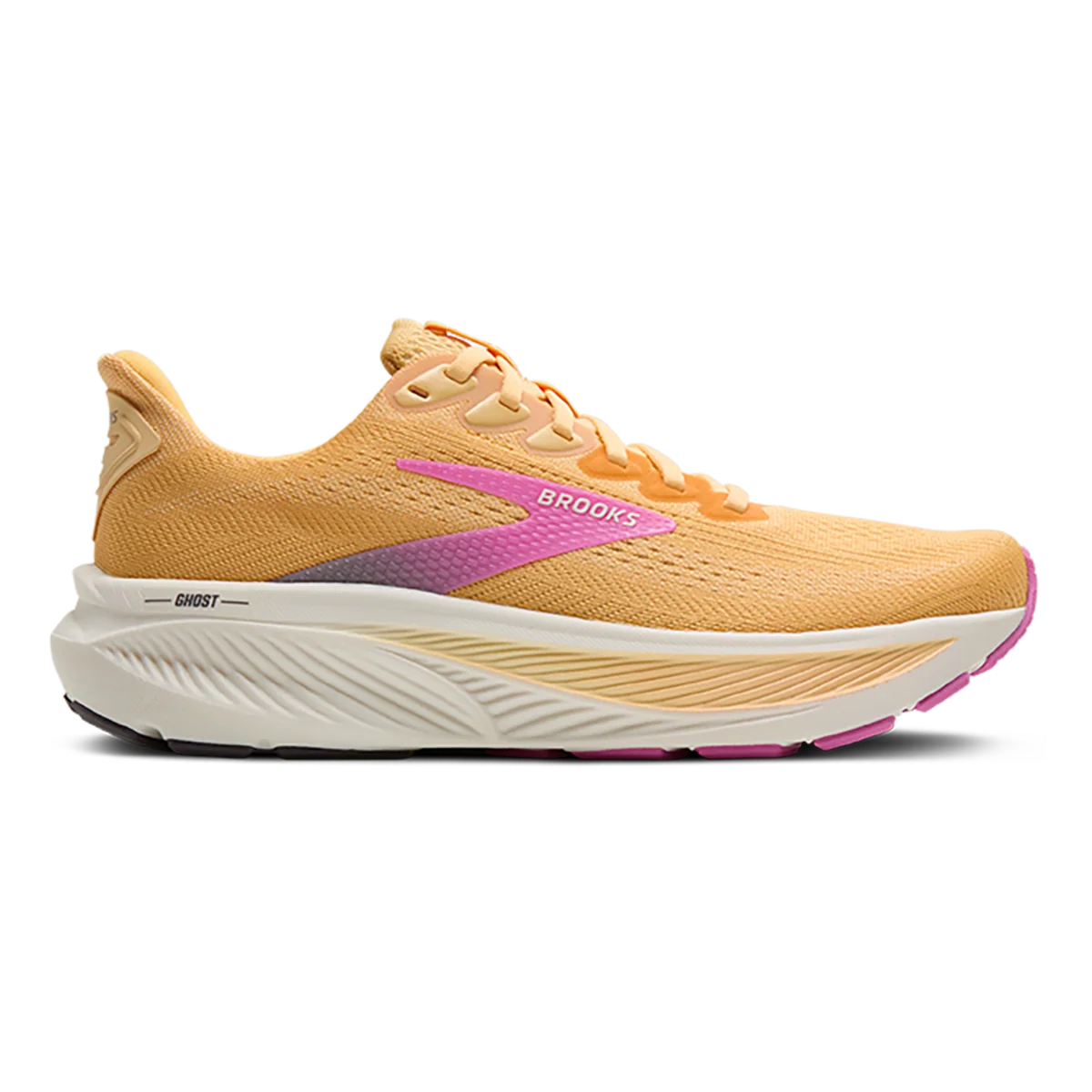 Brooks Ghost 17 Apricot - Grey - Pink