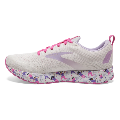 Brooks Revel 4 - White - Lilac - Pink