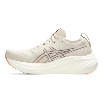 Asics Gel Nimbus 26 - Oatmeal - Faded Orange