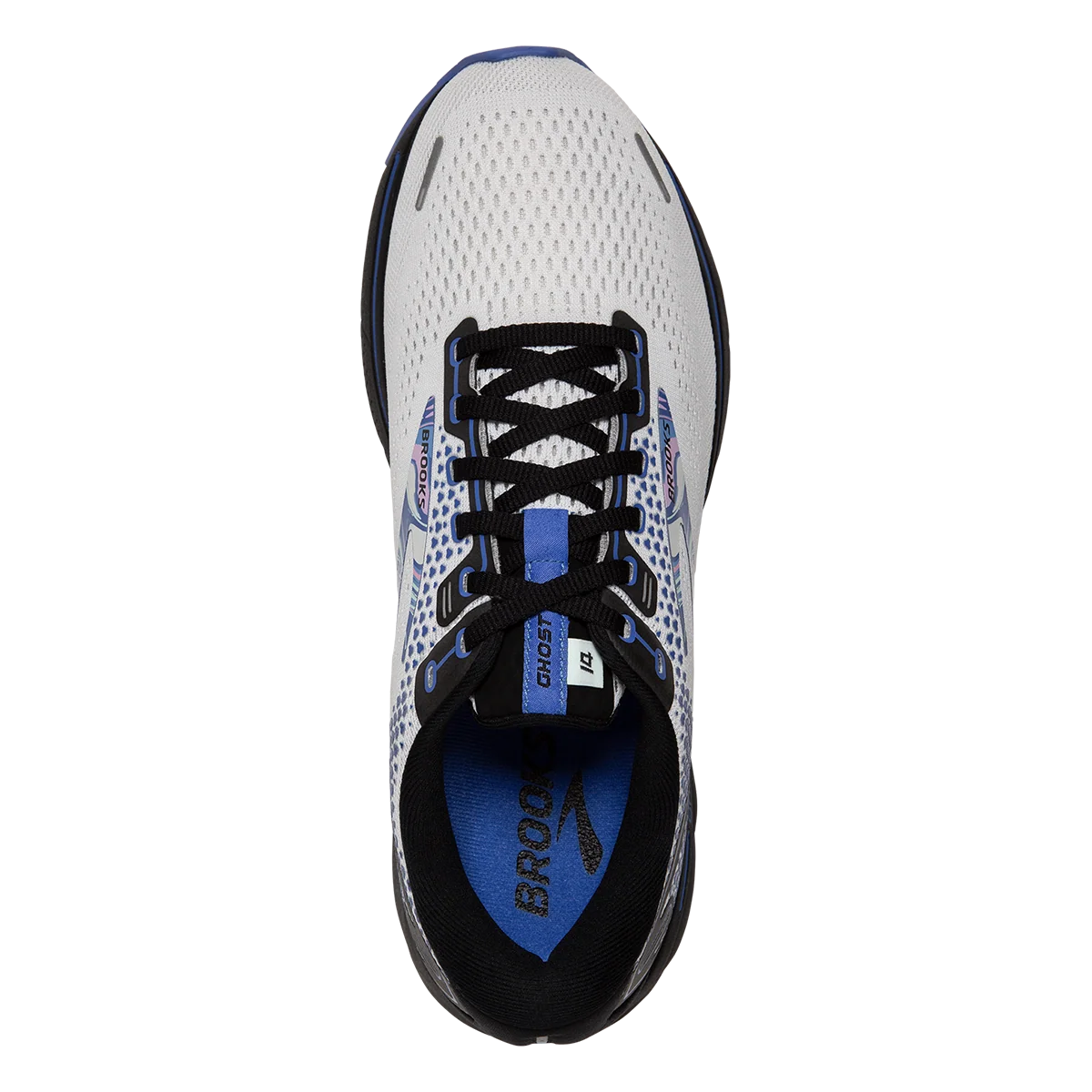 Brooks Ghost 14 - White - Black - Amparo