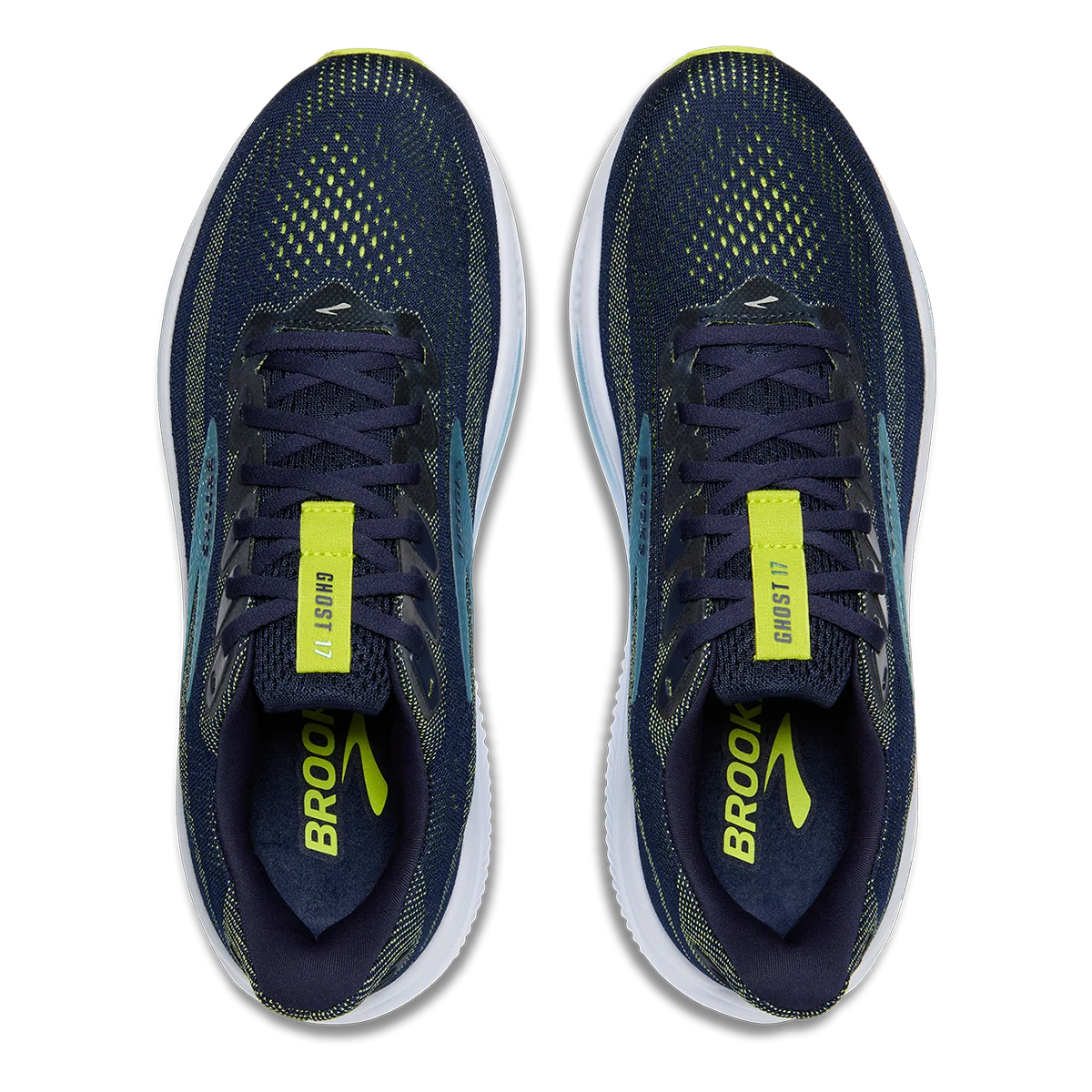 Brooks Ghost 17 Peacoat - Lime - Blue