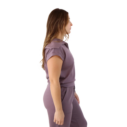 F2R Softlite Shortsleeve 1/2 Zip W Oversized Collar