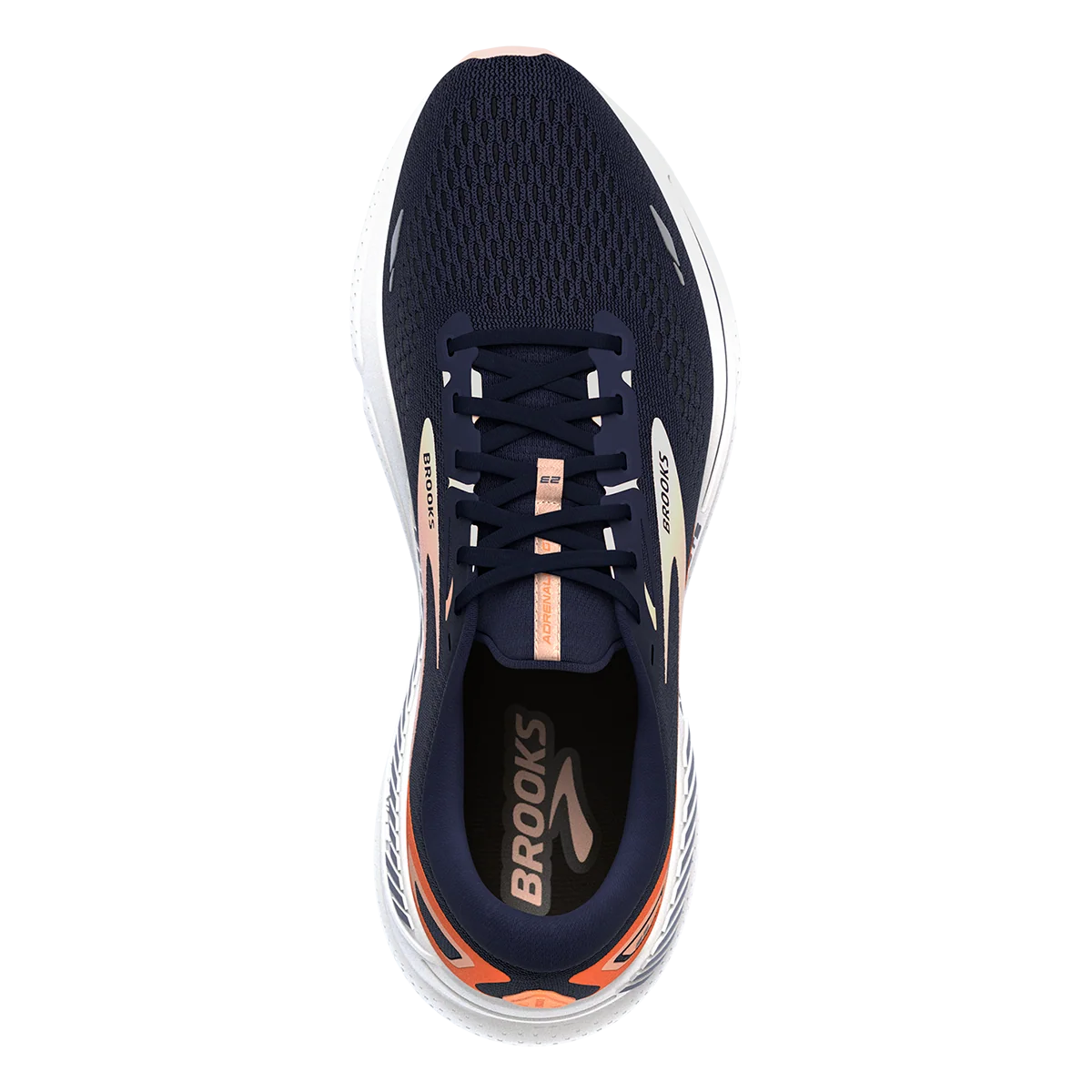 Brooks Adrenaline GTS 23 - Peacoat - Tangerine - Peach
