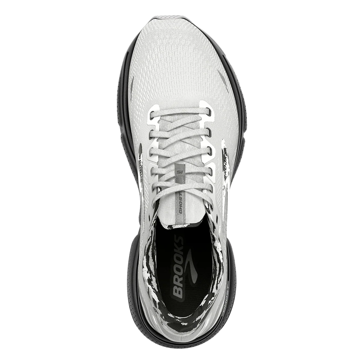 Brooks Ghost 15 - White - Ebony - Oyster