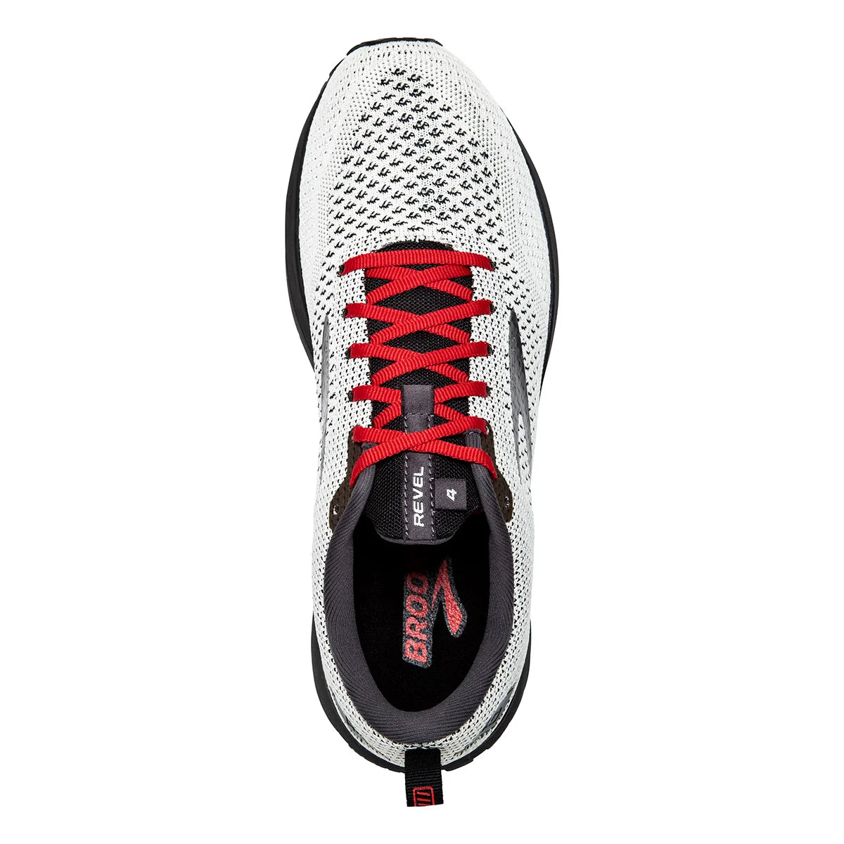 Brooks Revel 4 - White - Black - Red