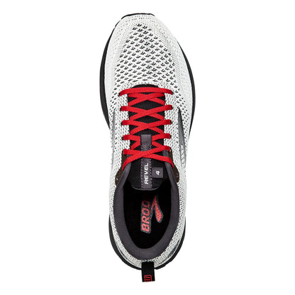 Brooks Revel 4 - White - Black - Red