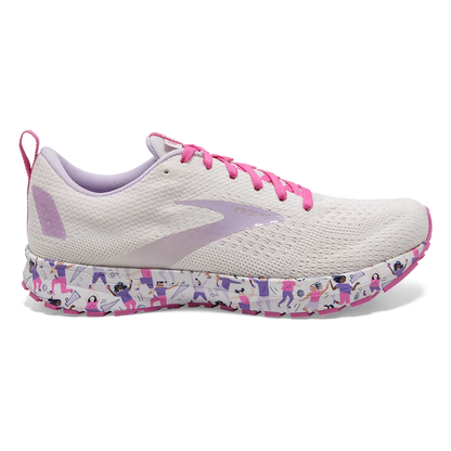 Brooks Revel 4 - White - Lilac - Pink