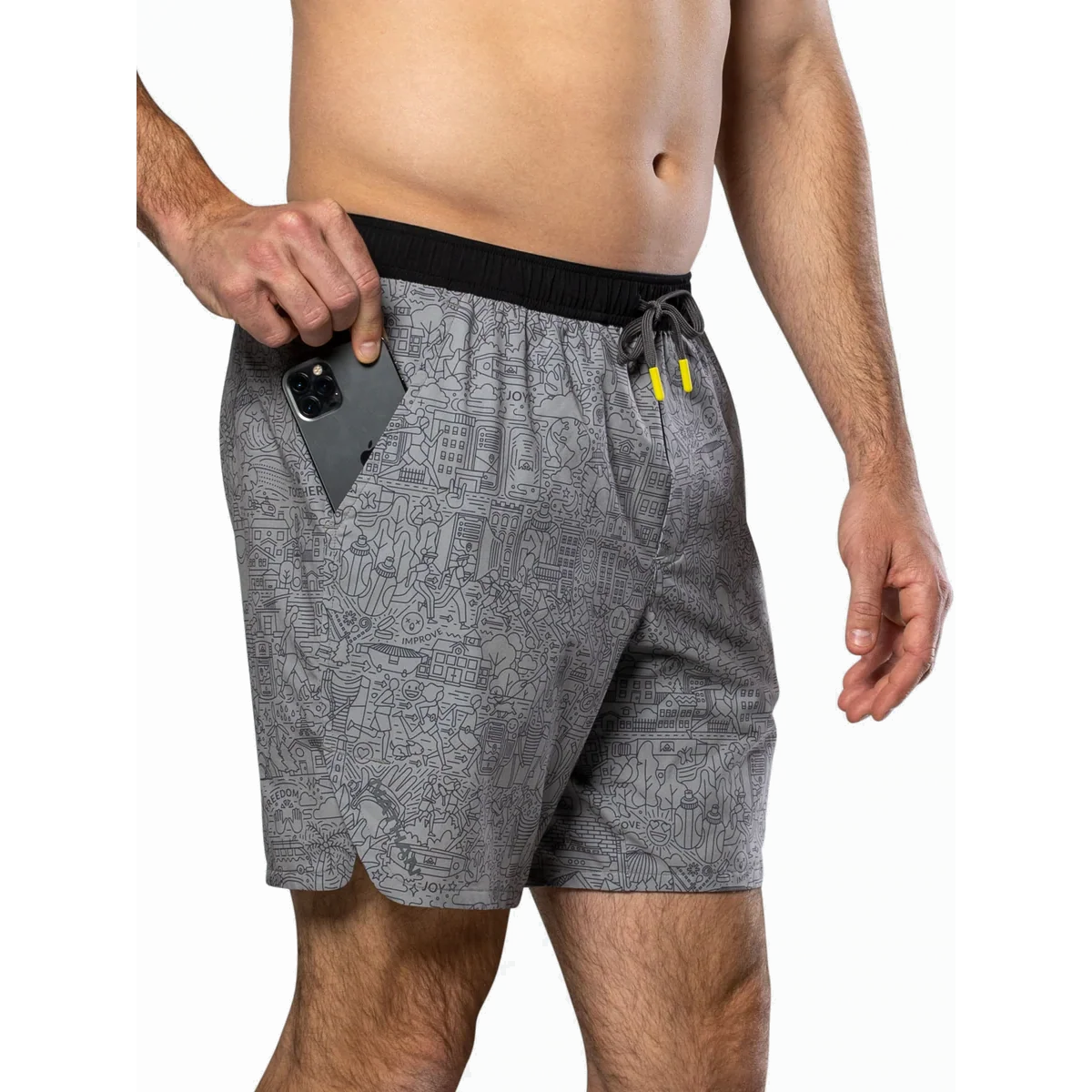 Nathan Printed Essential 7" Short