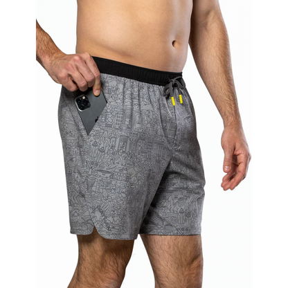 Nathan Printed Essential 7" Short