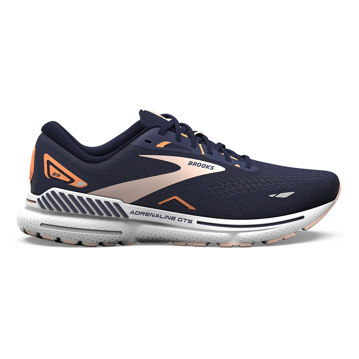 Brooks Adrenaline GTS 23 - Peacoat - Tangerine - Peach