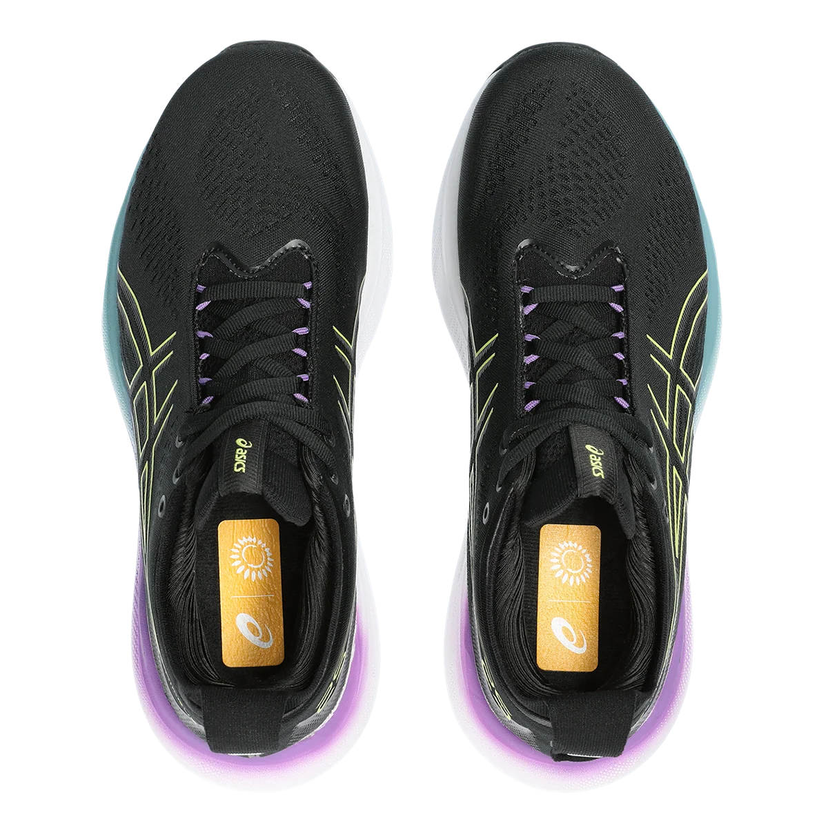 Asics Gel Nimbus 25 - Black - Glow Yellow
