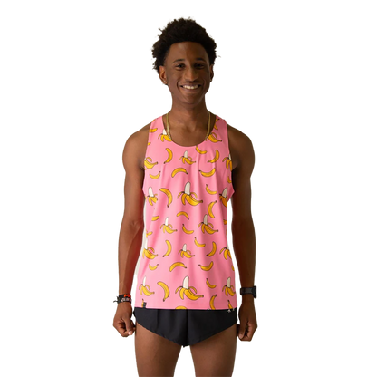 ChicknLegs Preformance Singlet Pink Bananas