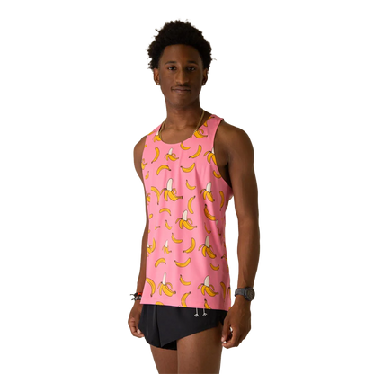 ChicknLegs Preformance Singlet Pink Bananas