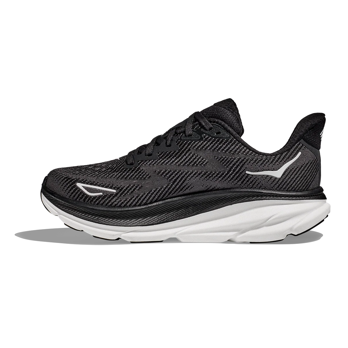 Hoka Clifton 9 - Black - White