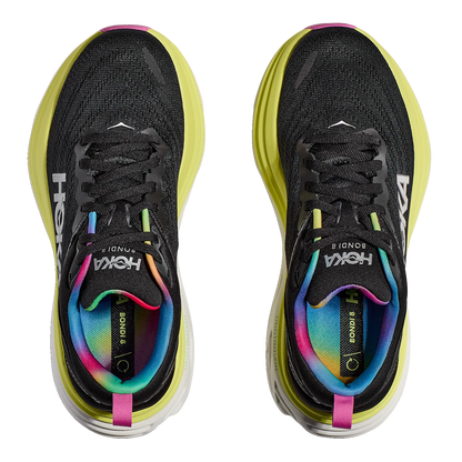 Hoka Bondi 8 - Black - Citrus Glow