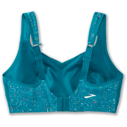 Brooks Drive Convertible Run Bra - Lagoon Speckle Print