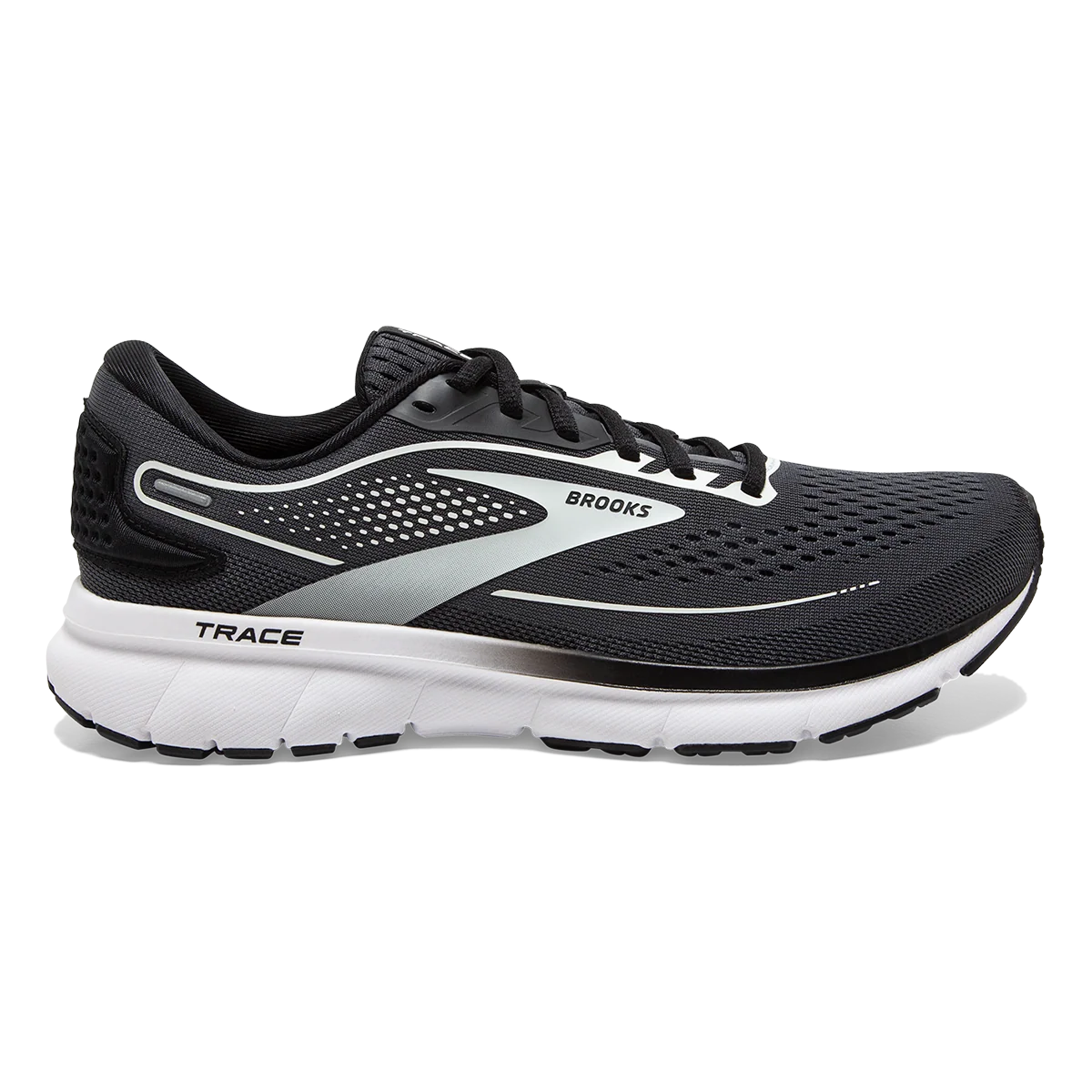 Brooks Trace 2 - Ebony - Black - White
