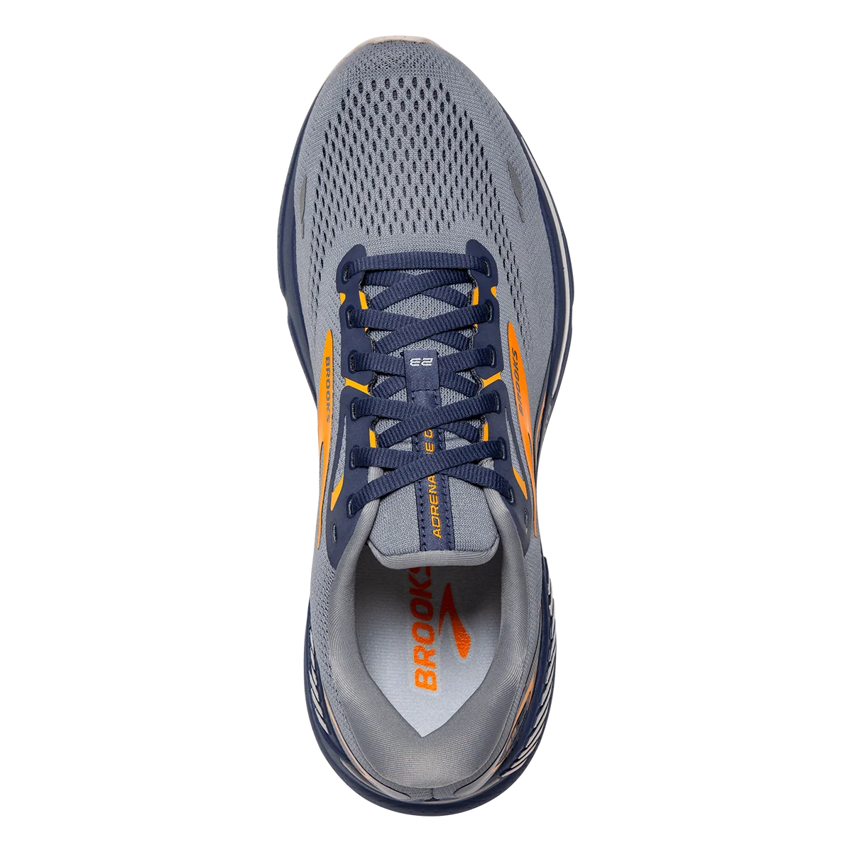 Brooks Adrenaline GTS 23 - Grey - Crown Blue - Orange