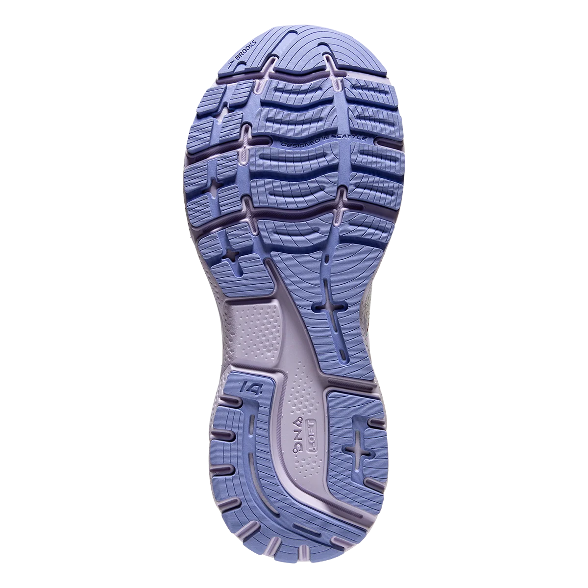 Brooks Ghost 14 - White - Purple - Barely Pink