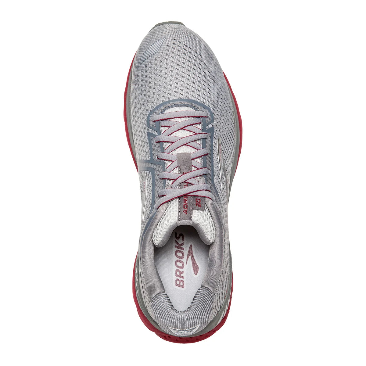 Brooks Adrenaline GTS 20 - Grey - Silver - Red
