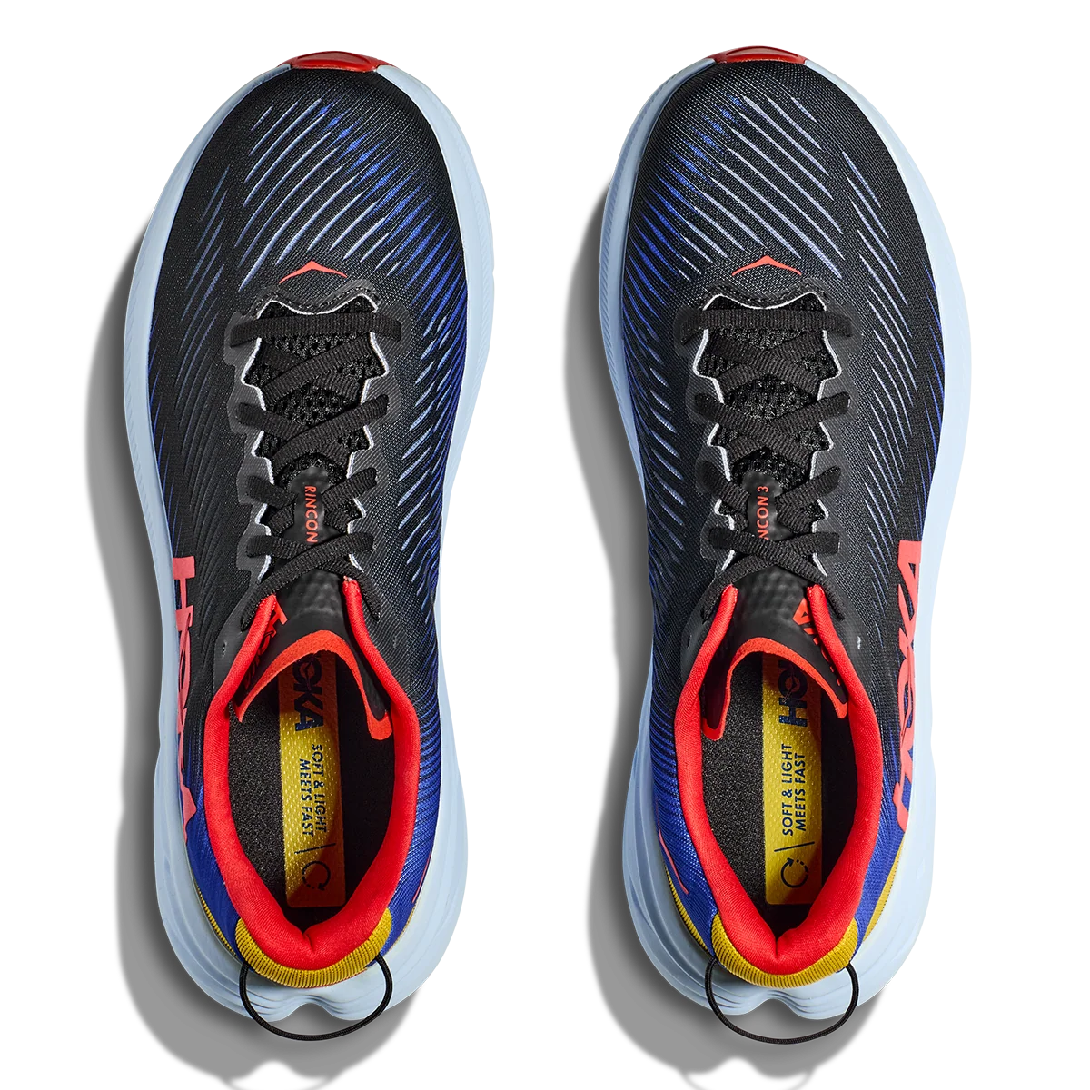Hoka Rincon 3 - Black - Dazzling Blue