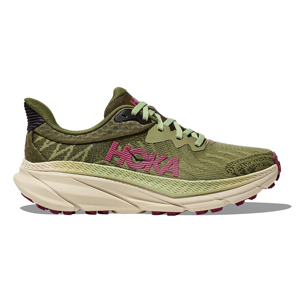 Hoka Challenger ATR 7 - Forest Floor - Beet Root
