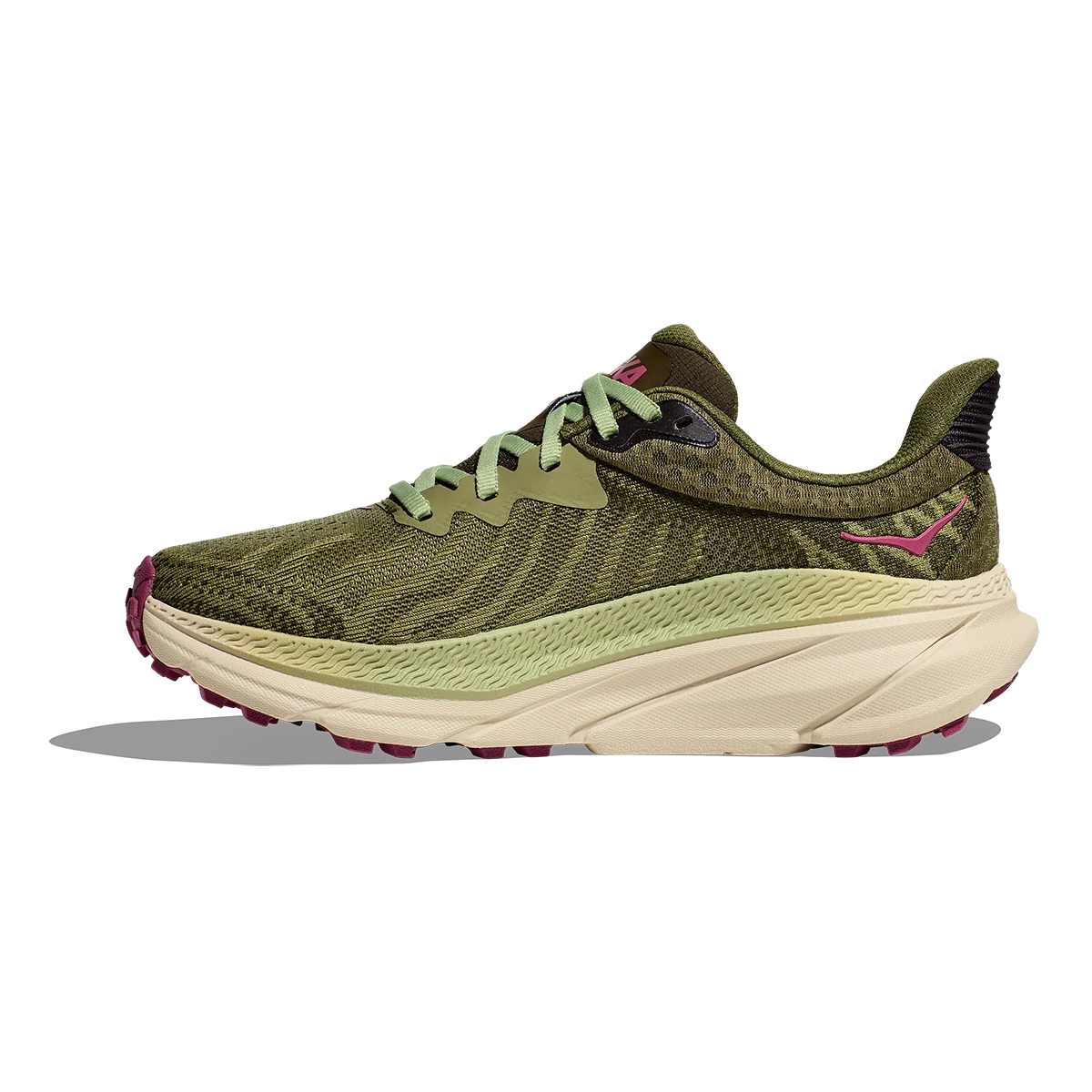Hoka Challenger ATR 7 - Forest Floor - Beet Root