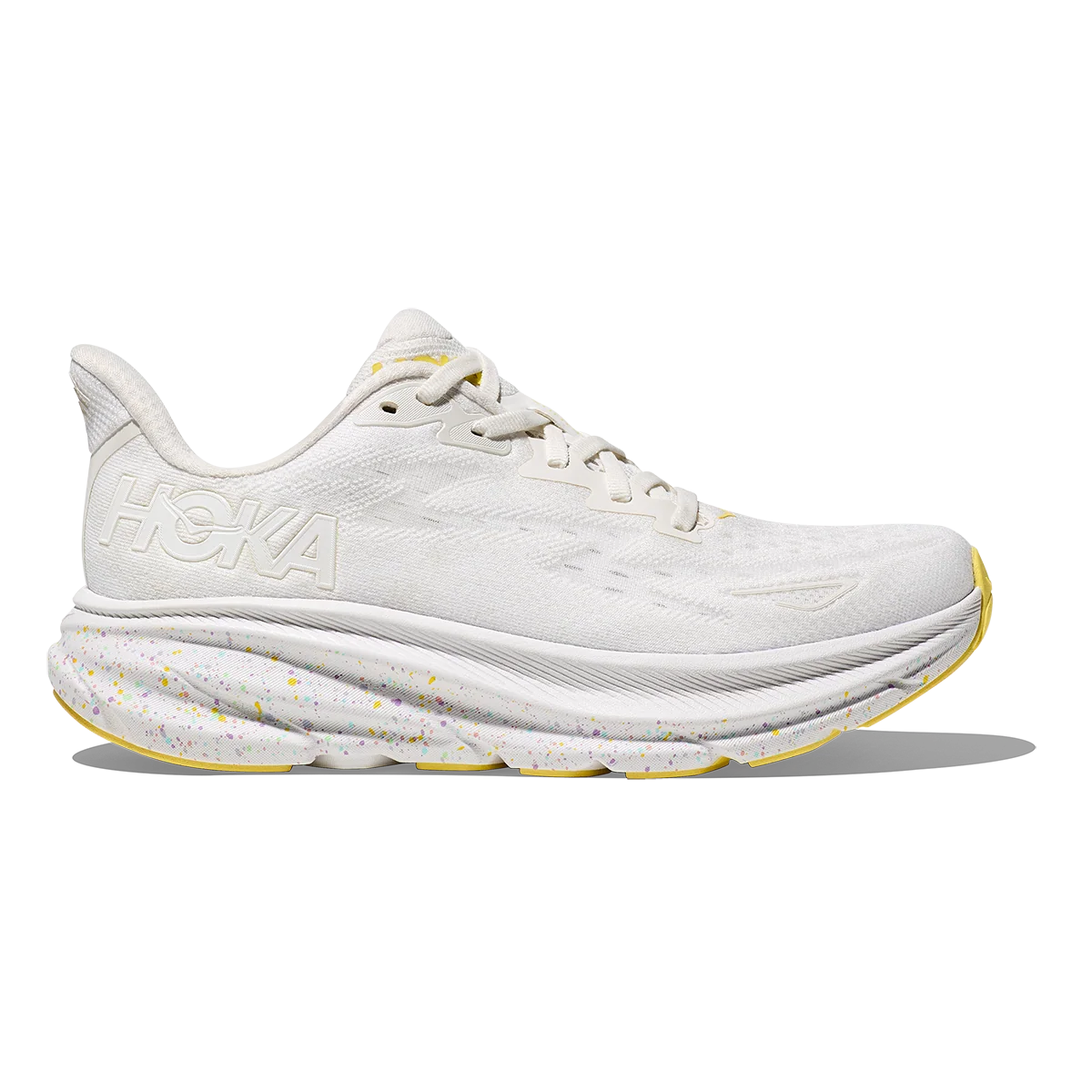 Hoka Clifton 9 - White - Lemonade