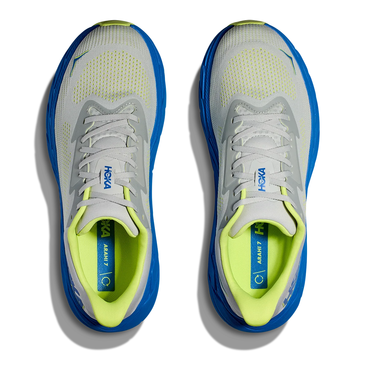 Hoka Arahi 7 - Stardust - Electric Cobalt