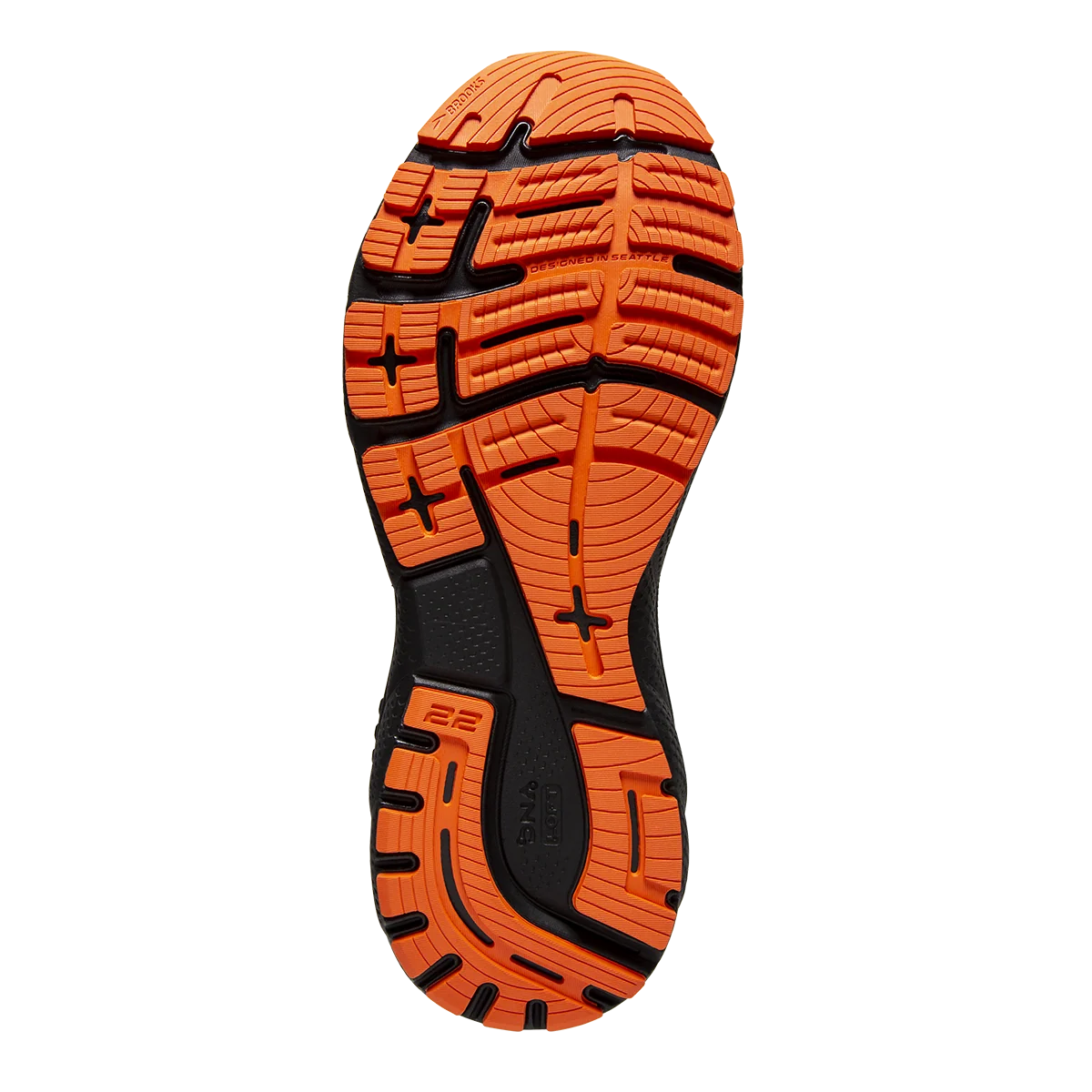Brooks Adrenaline GTS 22 - Nightlife - Black - Flame