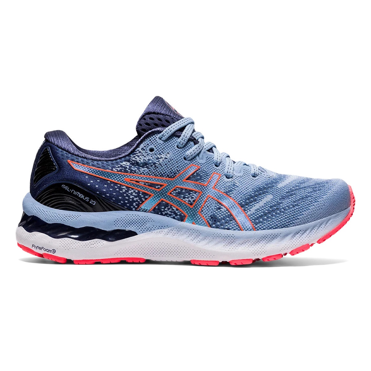 Asics Nimbus 23 - Mist - Blazing Coral