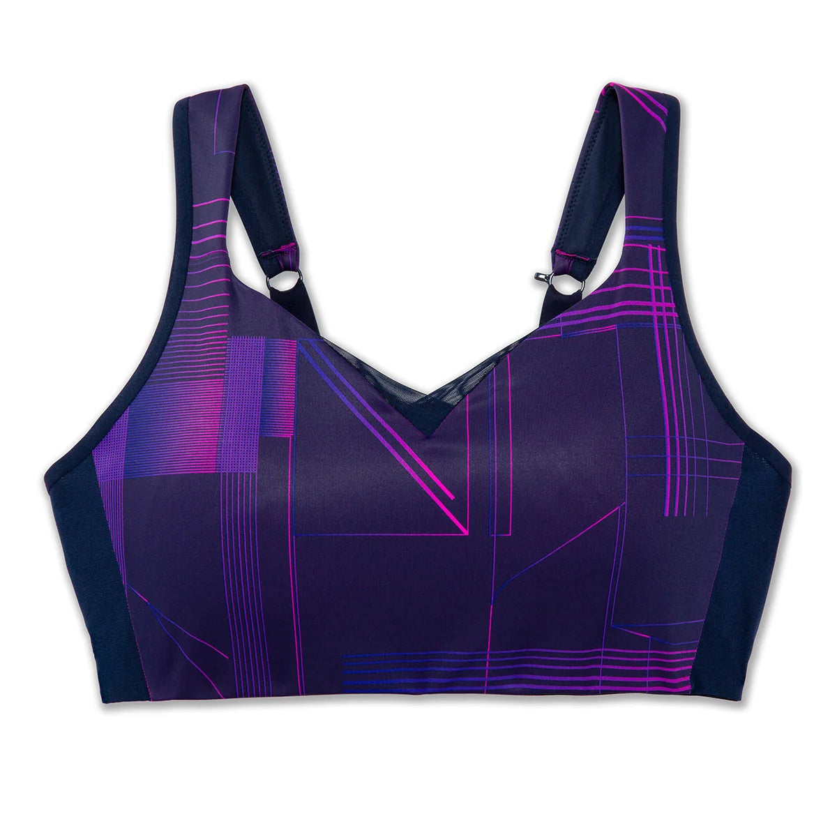 Brooks Drive Convertible Run Bra - Matrix Navy Print