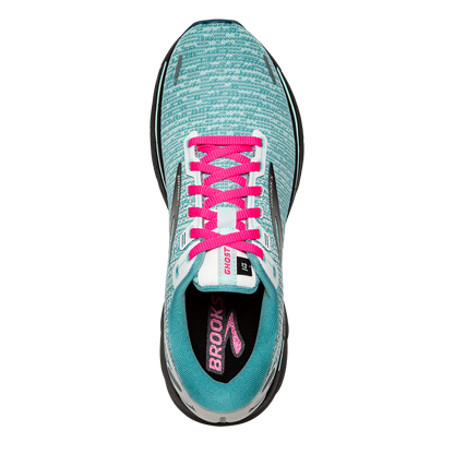 Brooks Ghost 14 - White - Black - Blue Light